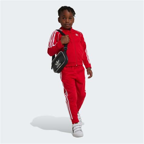 adidas sst hose kinder rot|Adicolor SST Kids Trainingsanzug .